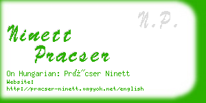 ninett pracser business card